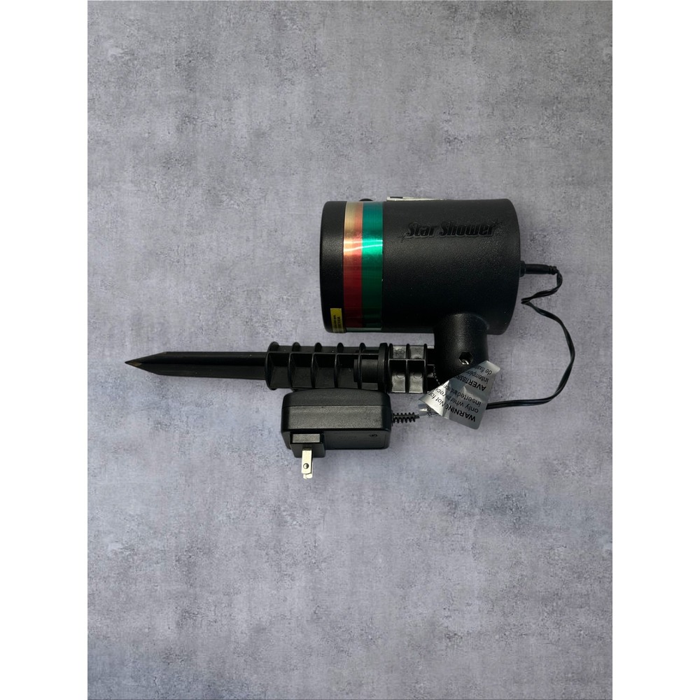 Star Shower Laser Light Projector Black Green Star Display Auto Dusk/Dawn
